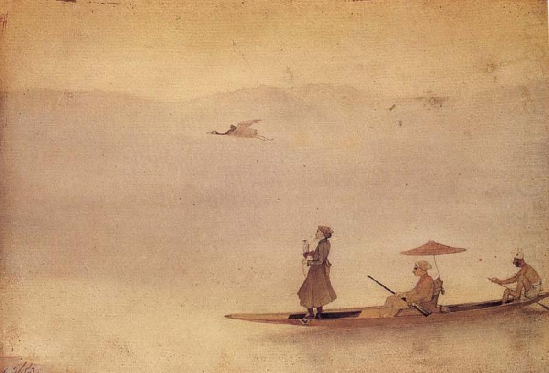 Hunting on the Wular, Abanindranath Tagore